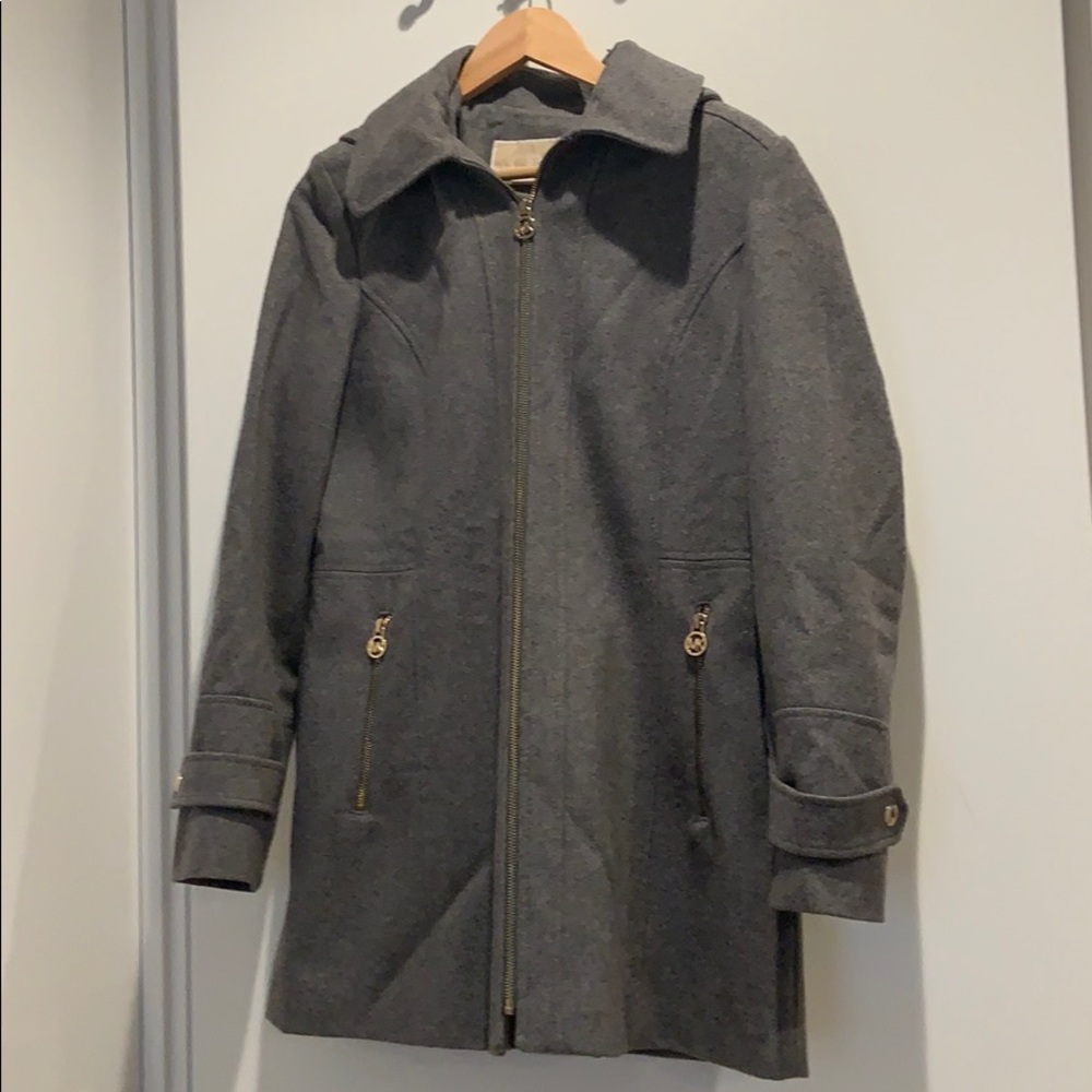 MICHAEL Michael Kors Hooded Wool Coat